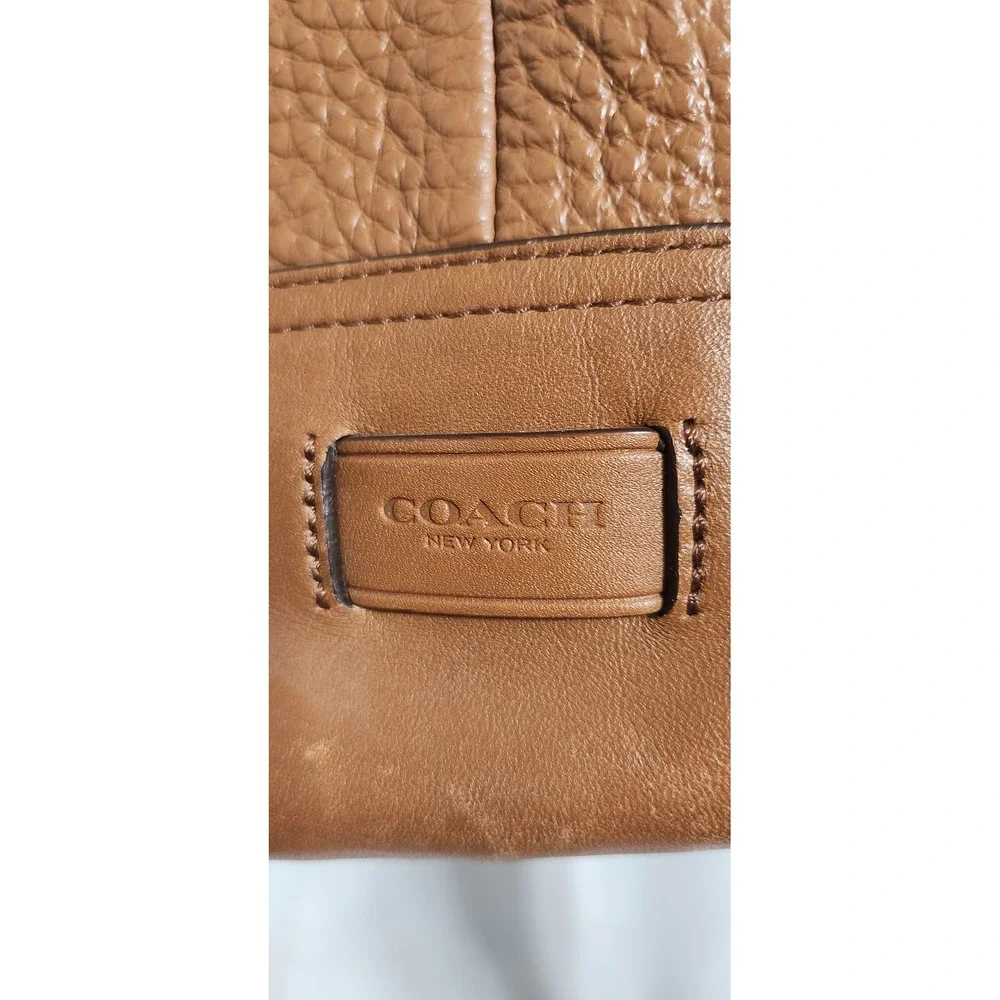 COACH New York Hadley F-31334 Hobo Bag Brown Pebbled Leather Shoulder Bag